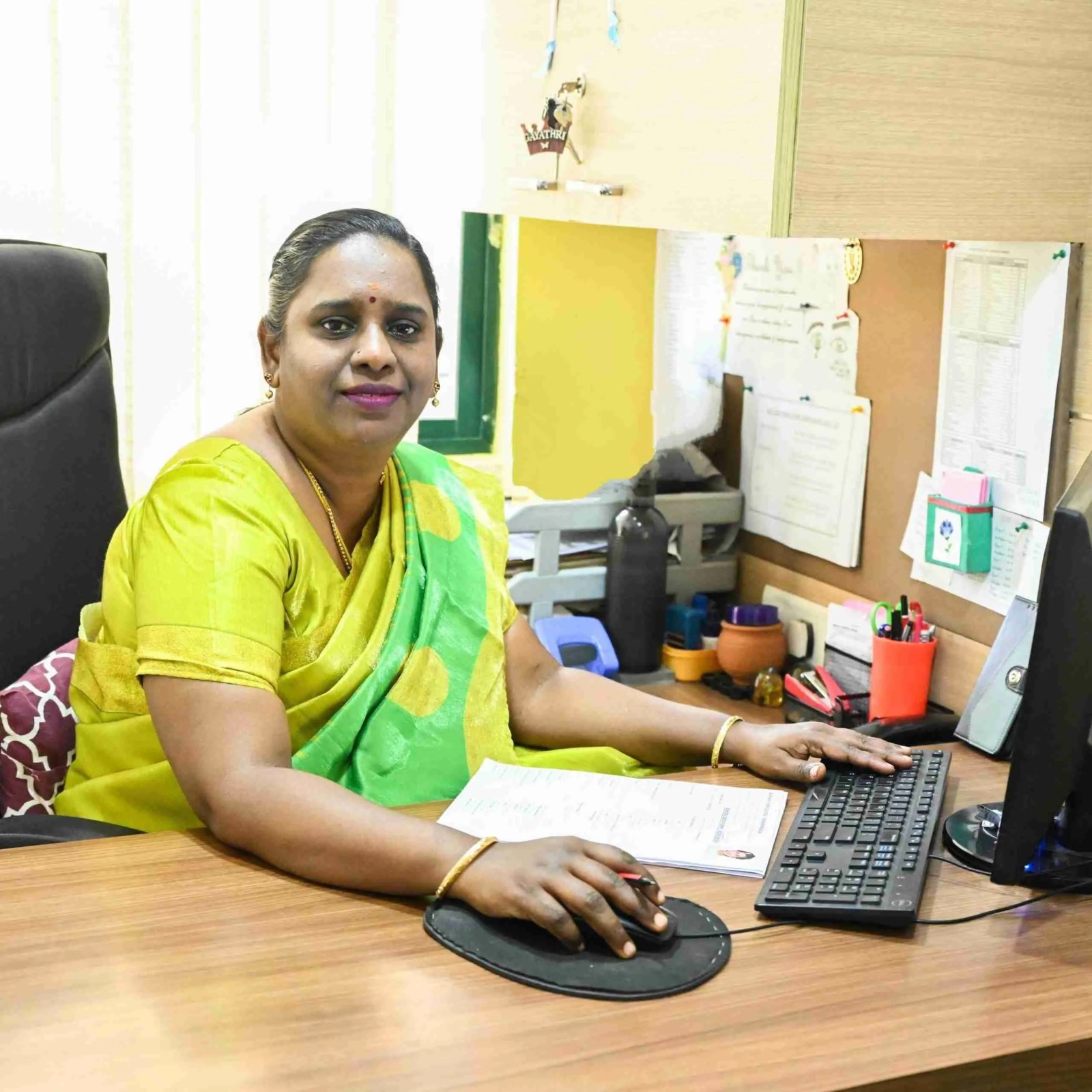 Mrs. S. Gayathri, In-charge: Admin Department